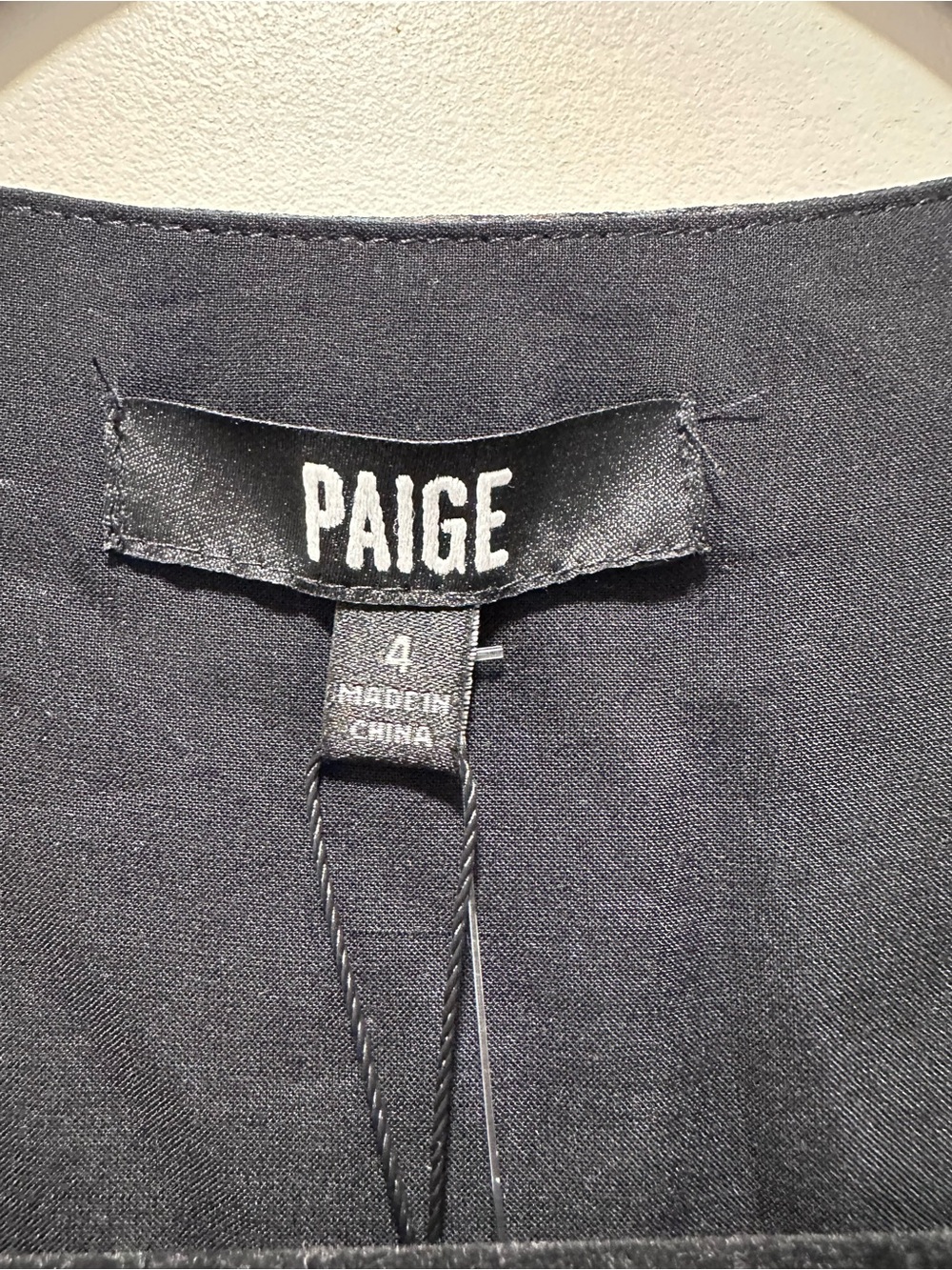 NWT Paige Brasserie Long Sleeve Minidress, Size 4, Black/Aloe - Picture 10 of 14